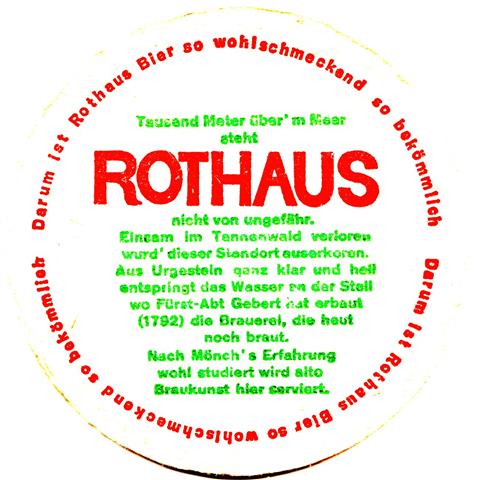 grafenhausen wt-bw rothaus br�u 1b (rund215-rundlauf kleine schrift-gr�nrot)
